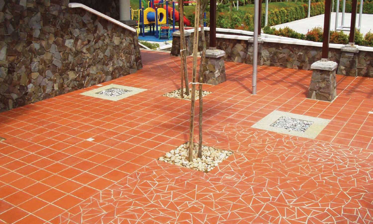 Terracotta Floor Tile Protection Photos