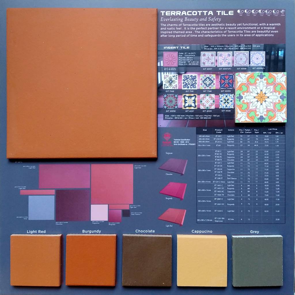 Floor Tile - with color chip Floor Tile - with color chip