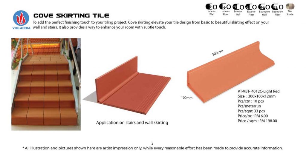 Cove Skirting Tile