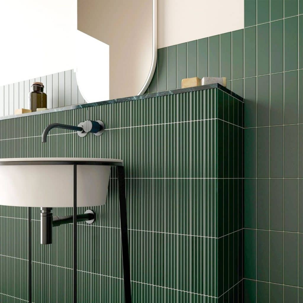 Creamic Fluted Tile for Walls