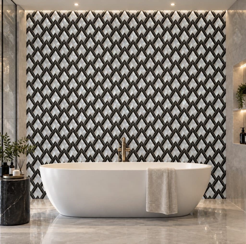 Fusion Glass Mosaic For Kitchen Bathroom Wall